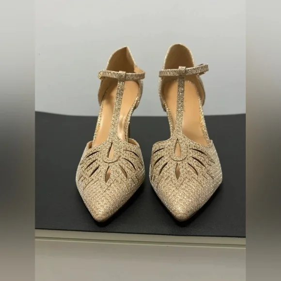 Roland Cartier gold heels - Picture 3 of 5